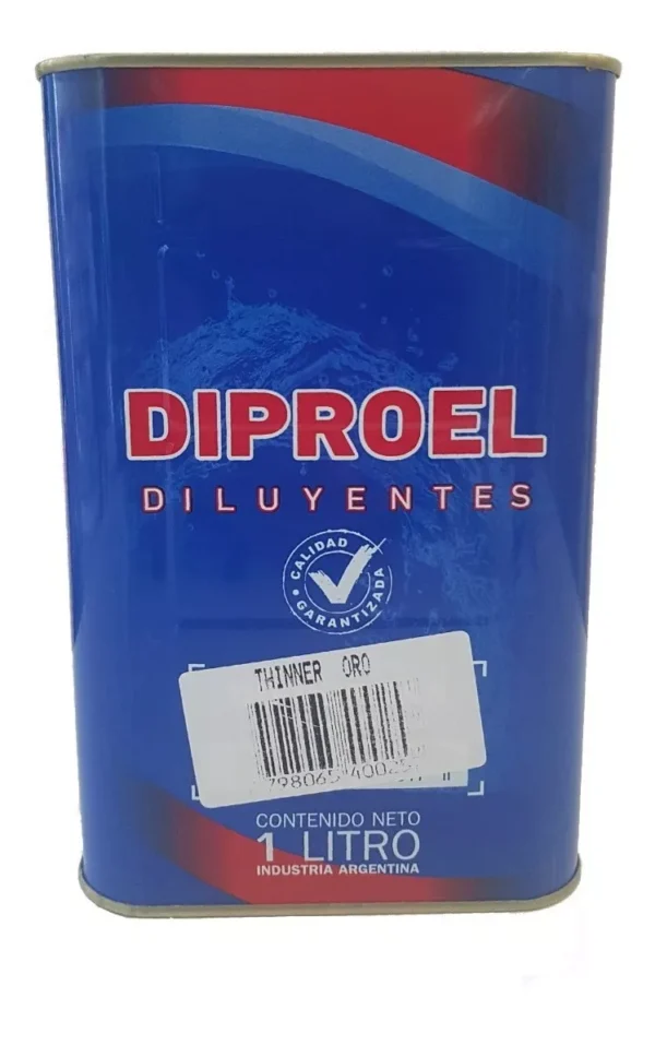 Imagen thinner diproel envase plastico